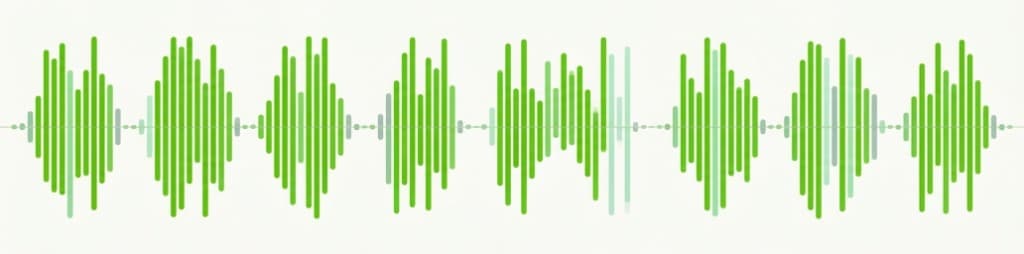 Clear speech waveform after practice