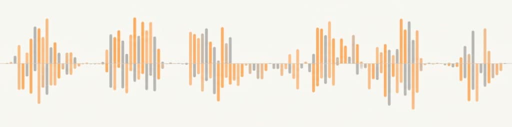 Hesitant speech waveform before practice